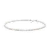 Colier perle naturale albe si argint 40 cm DiAmanti FORW665-C-G